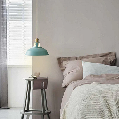 Innendørs Hengende Pastellampe i Metall – Retro Design