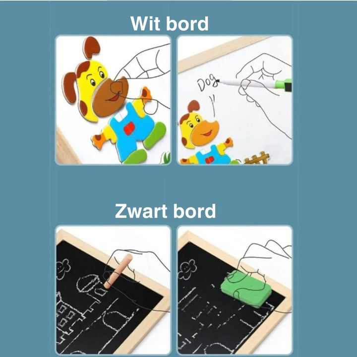 Pedagogisk Dobbeltsidig Tegnebrett for Barn
