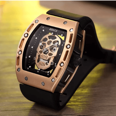 Pirathodeskalle Herreklokke – Tøff Stil &amp; Pålitelig Tidtaking