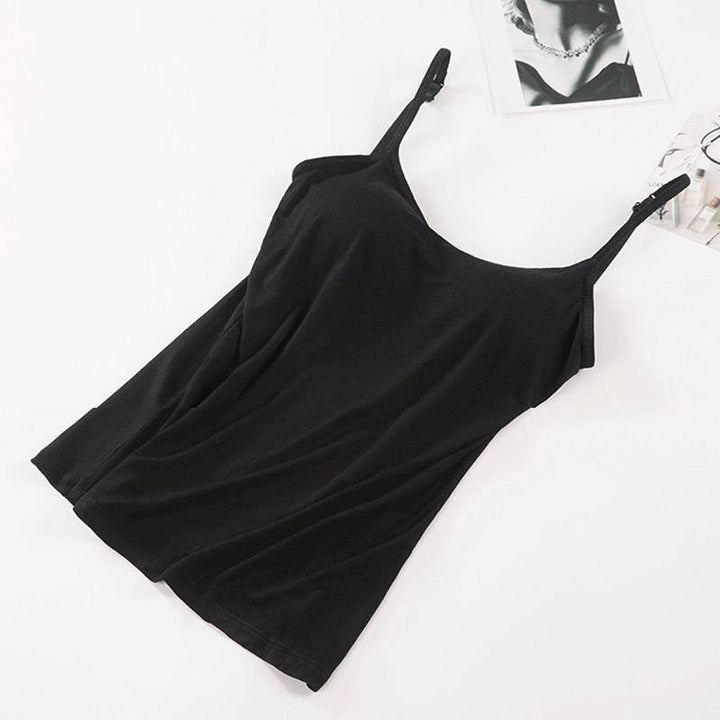 Polstret Cami Tank-topp for Kvinner – Komfort og Stil