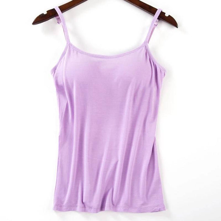 Polstret Cami Tank-topp for Kvinner – Komfort og Stil
