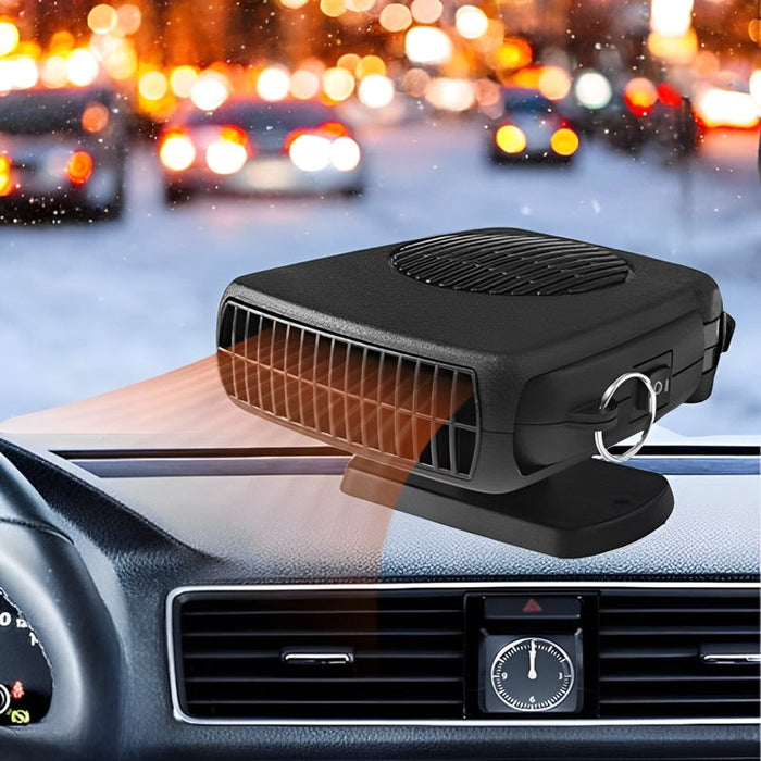 12 V:n kannettava autonlämmitin 360°:n kääntyvällä jalustalla