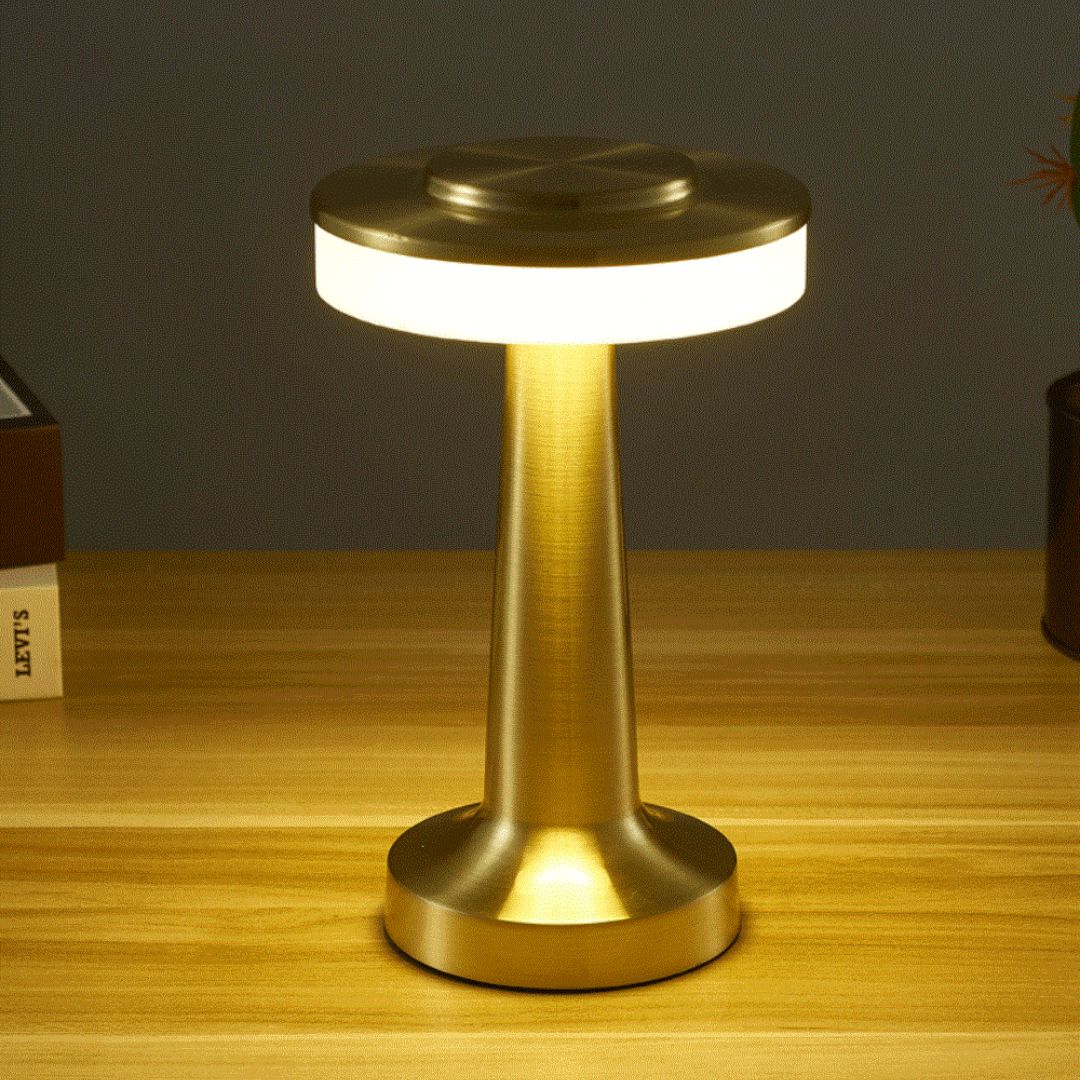 Retro Bordlampe – Dimbar Elegance for Hjem og Kontor