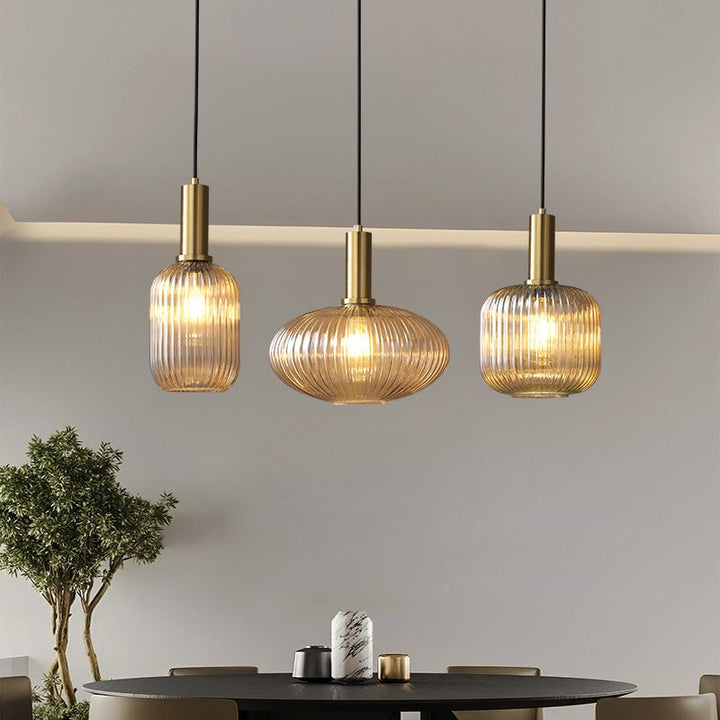 Retro Glass Pendellampe – Skap Varm Vintage Atmosfære i Hjemmet