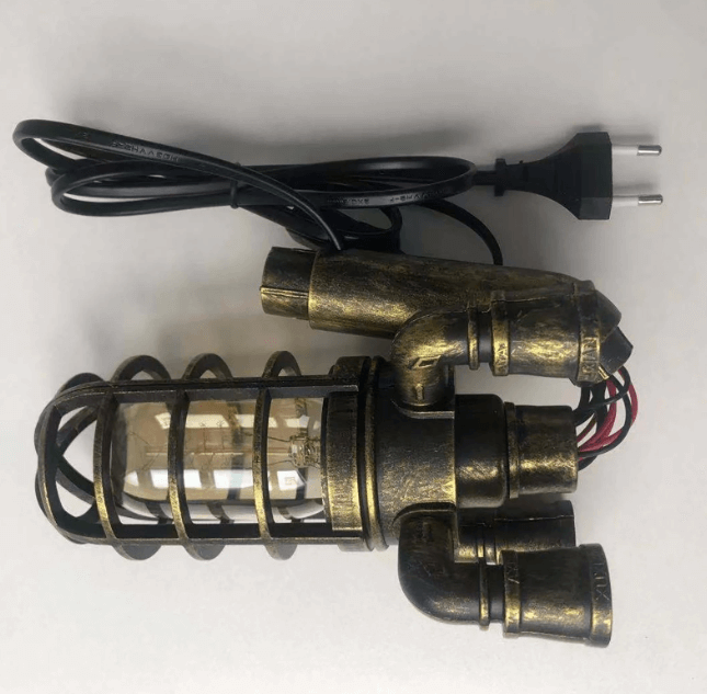 Retro Rakettlampe: Unik Steampunk Dekorasjon med LED Flammeeffekt