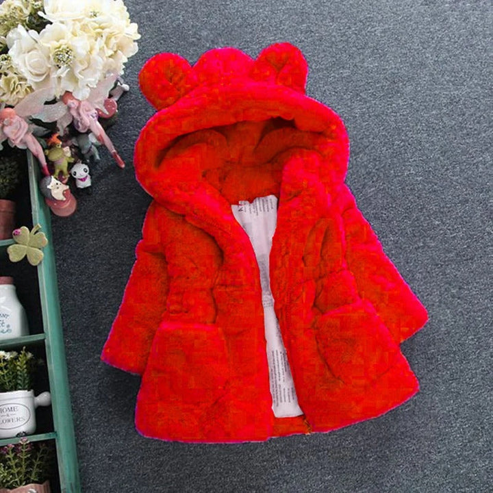 Varm og Stilig Barne Fleece Vinterjakke