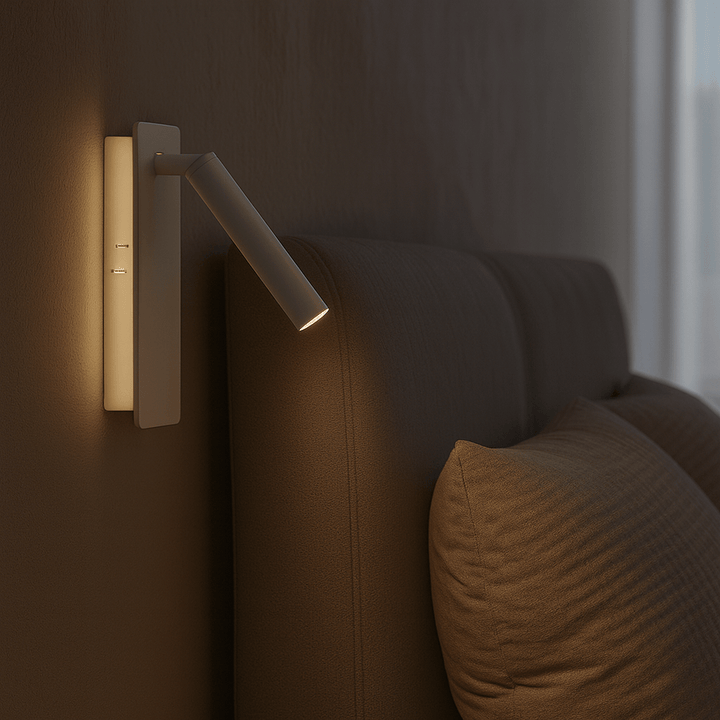 Roterbar LED-lampe for Justerbar Sengebelysning