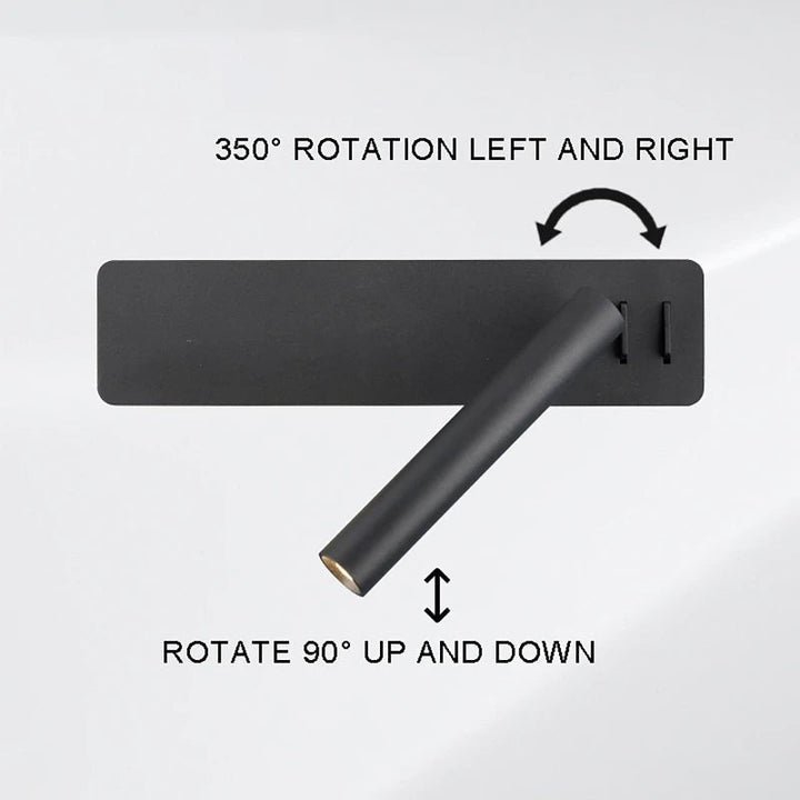 Roterbar LED-lampe for Justerbar Sengebelysning