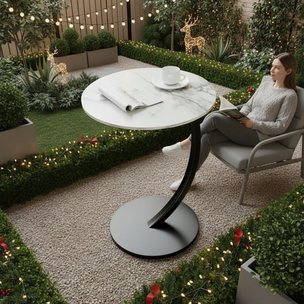 Rundt Sidebord – Moderne Design for Små Rom og Fleksibel Bruk
