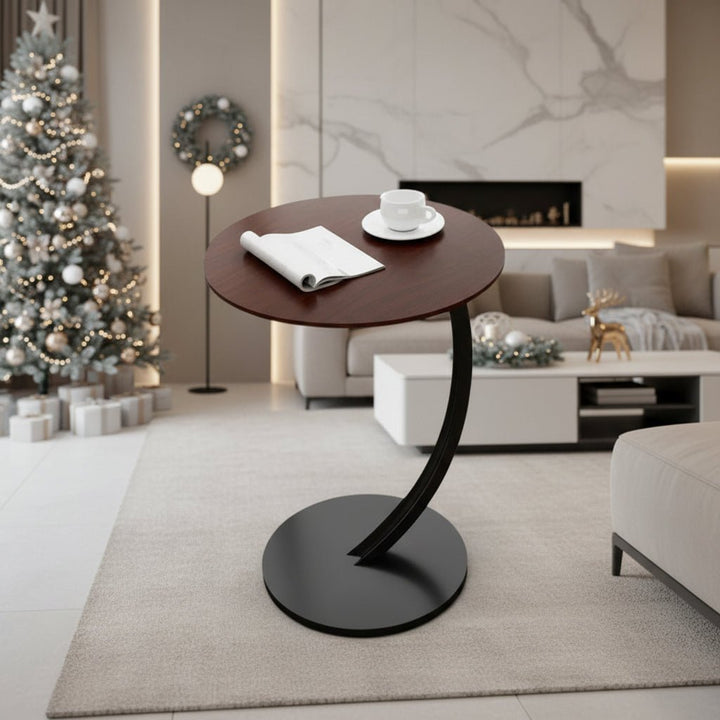 Rundt Sidebord – Moderne Design for Små Rom og Fleksibel Bruk