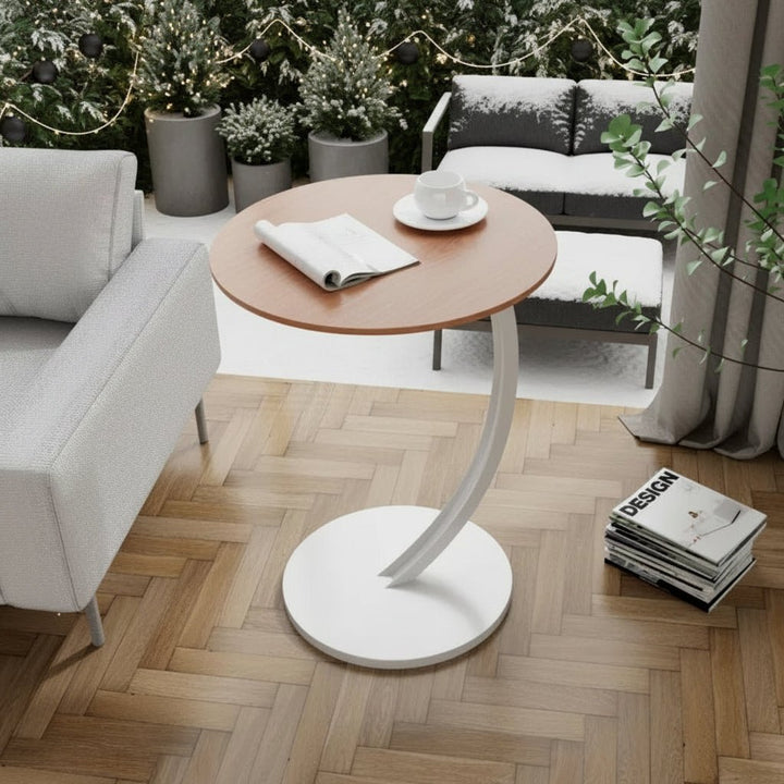 Rundt Sidebord – Moderne Design for Små Rom og Fleksibel Bruk