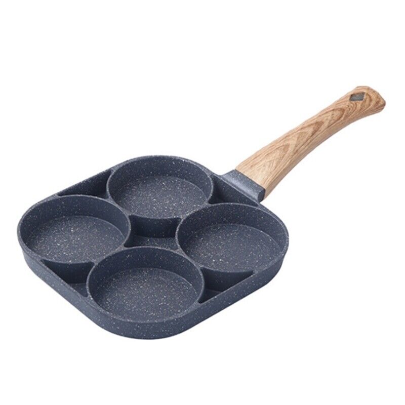 Stekepanne i Rustfritt Stål for 4 Egg med Nonstick Belegg