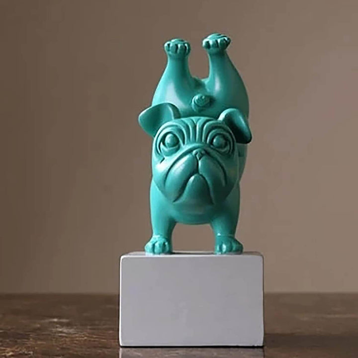 Yoga Bulldog Figur for Hjemmedekorasjon