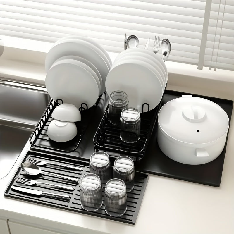 Universell Silikon Kaffematte 2-i-1 med Hevede Kanter