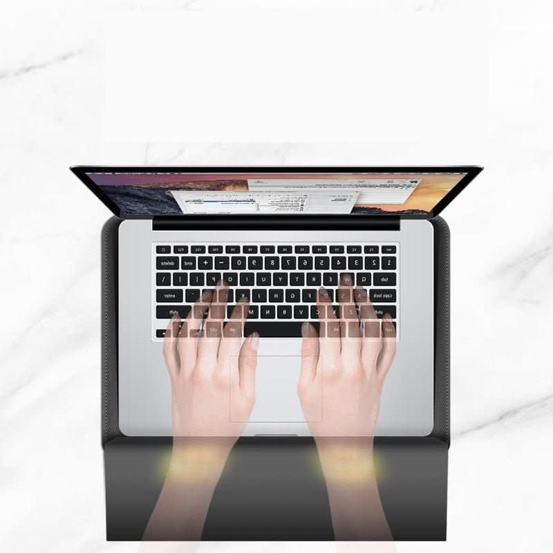 Slank Laptop Sleeve med Støtbeskyttelse og Stativfunksjon
