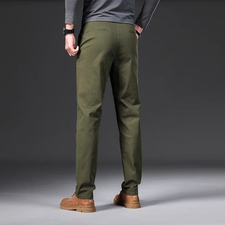 Slim Fit Bukser for Menn med Elastisk Midje
