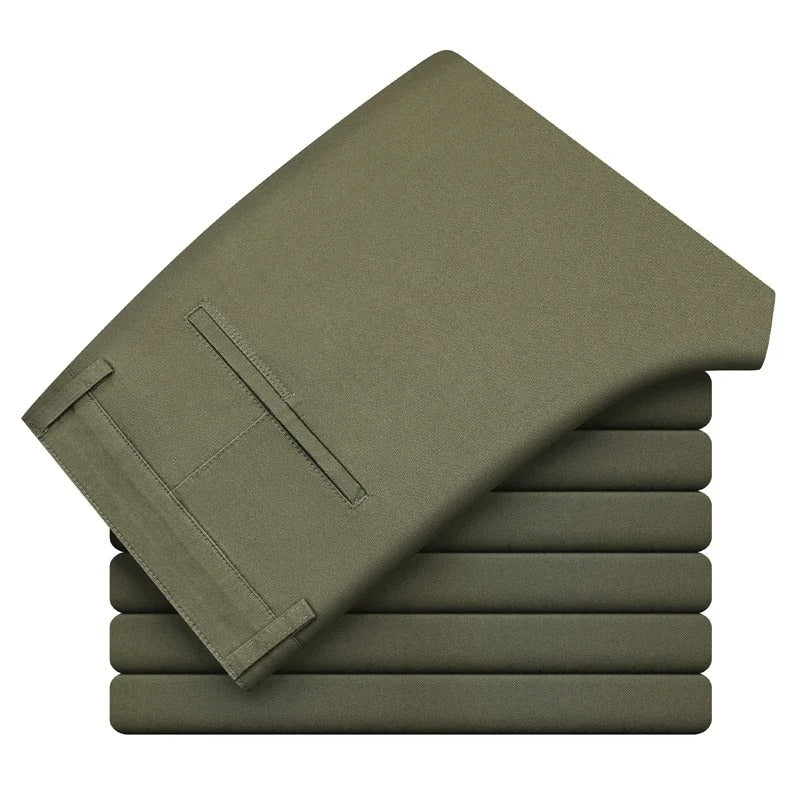 Slim Fit Bukser for Menn med Elastisk Midje