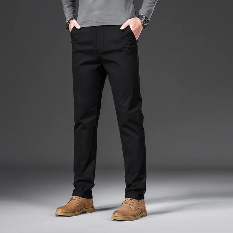 Slim Fit Bukser for Menn med Elastisk Midje