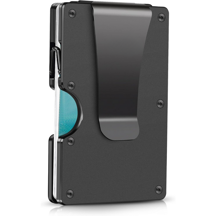 Slank RFID-Blokerande Pung med Pengeseddel-Clips