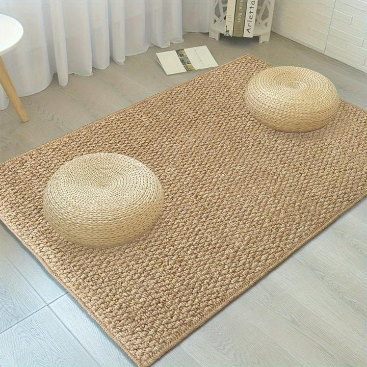Dørmatte Hjem | Slitesterk Jute-Look Matte for Innendørs &amp; Utendørs Bruk