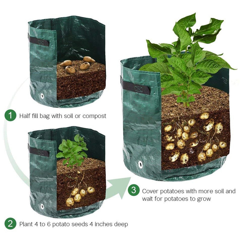 Dyrk Poteter Hjemme: Smart Potetdyrkingspose for Terrasse &amp; Balkong