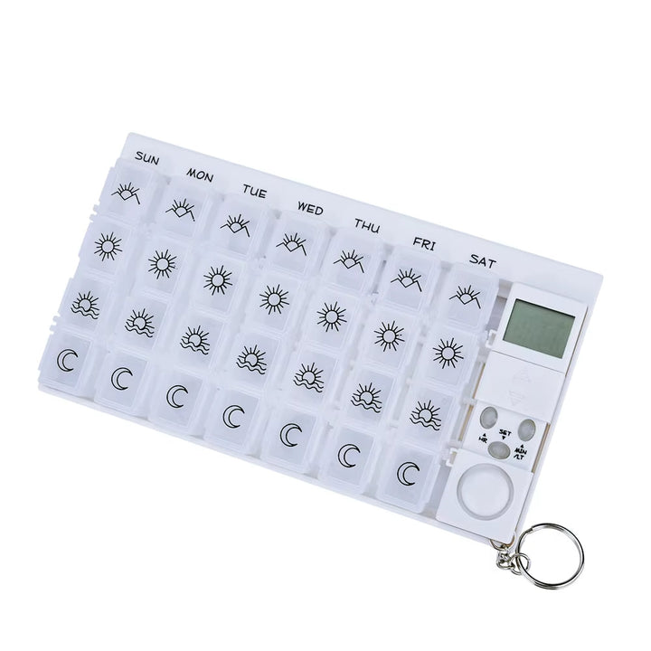 Smart Pilleorganisator med Alarm – Ukentlig Medikamentboks