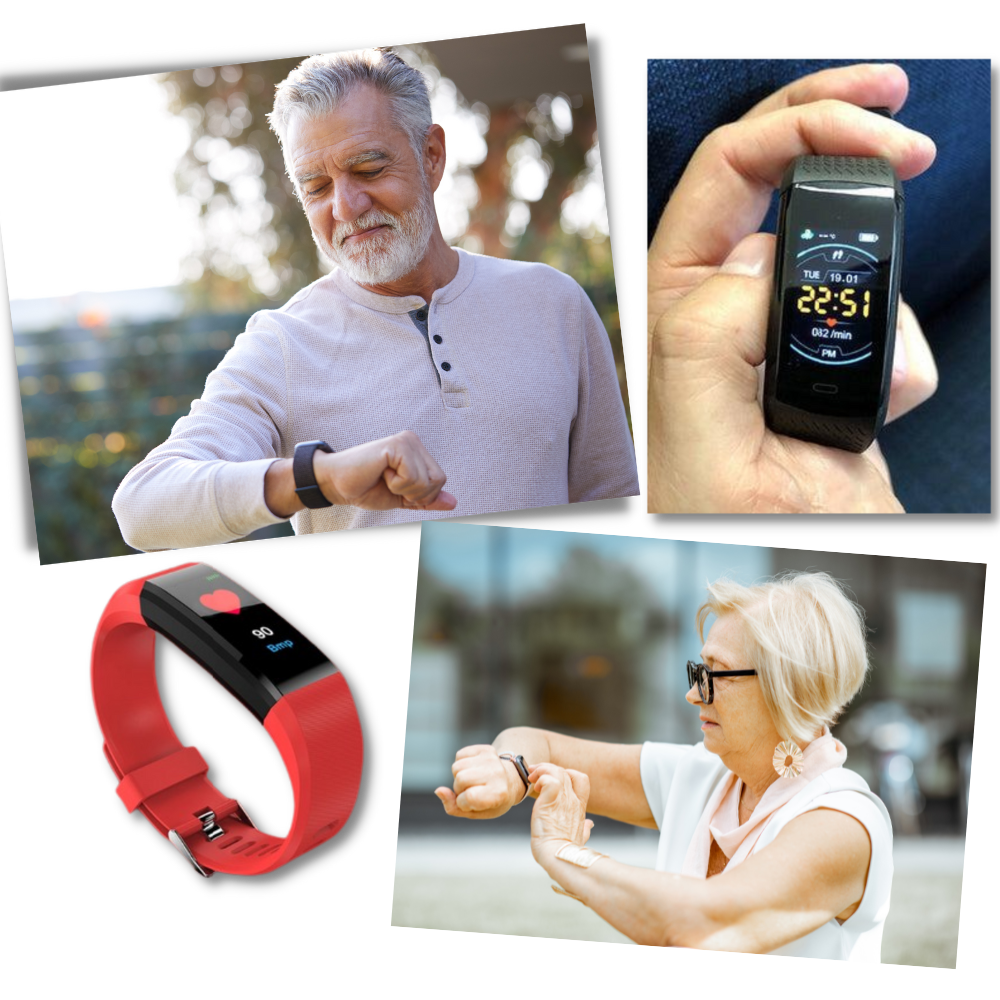 Smartwatch til Ældre med Klart Display og Enkel Betjening