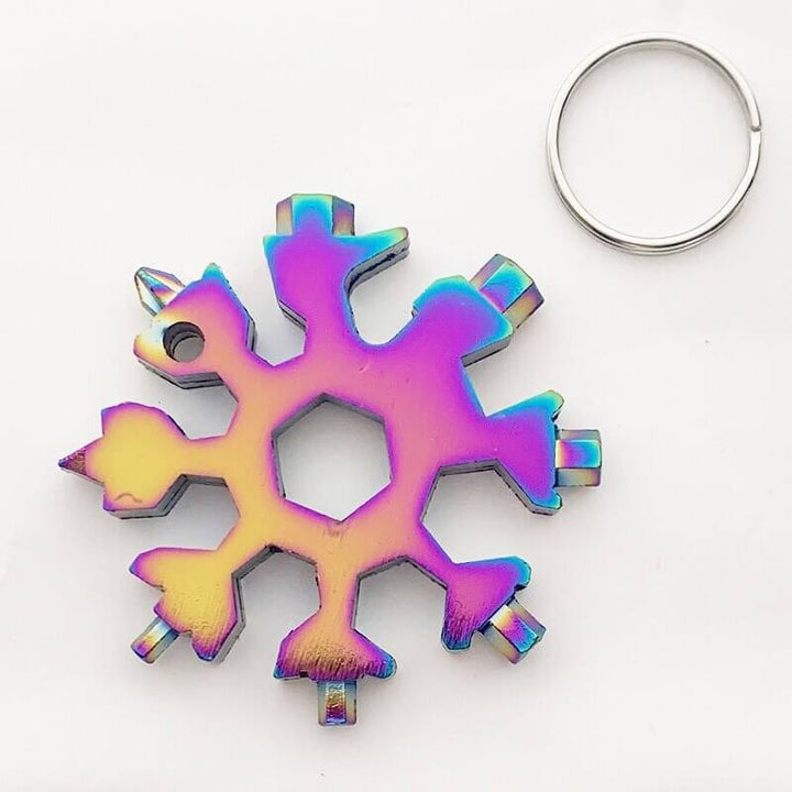 Unisex Snowflake Multiverktøy - Kompakt Nøkkelverktøy