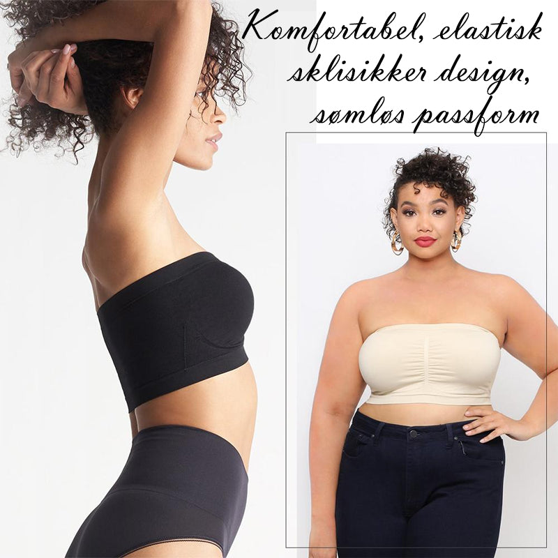 Sømløs Støttende Bandeau-BH - Komfortabel &amp; Elastisk