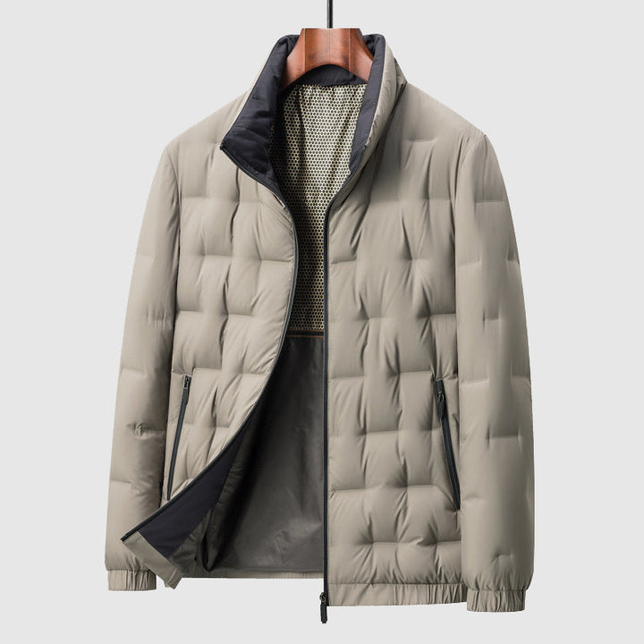 Herre Quilted Jakke – Vanntett &amp; Vindtett for Kjølige Dager