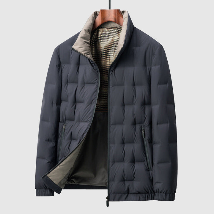 Herre Quilted Jakke – Vanntett &amp; Vindtett for Kjølige Dager