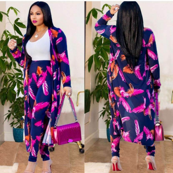 Kimono Cardigan Sett for Kvinner – Stilfullt og Allsidig Antrekk