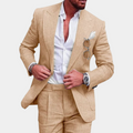 Luksuriøst Herresett - 2-delt Blazer & Pantalon - Elegant Komfort