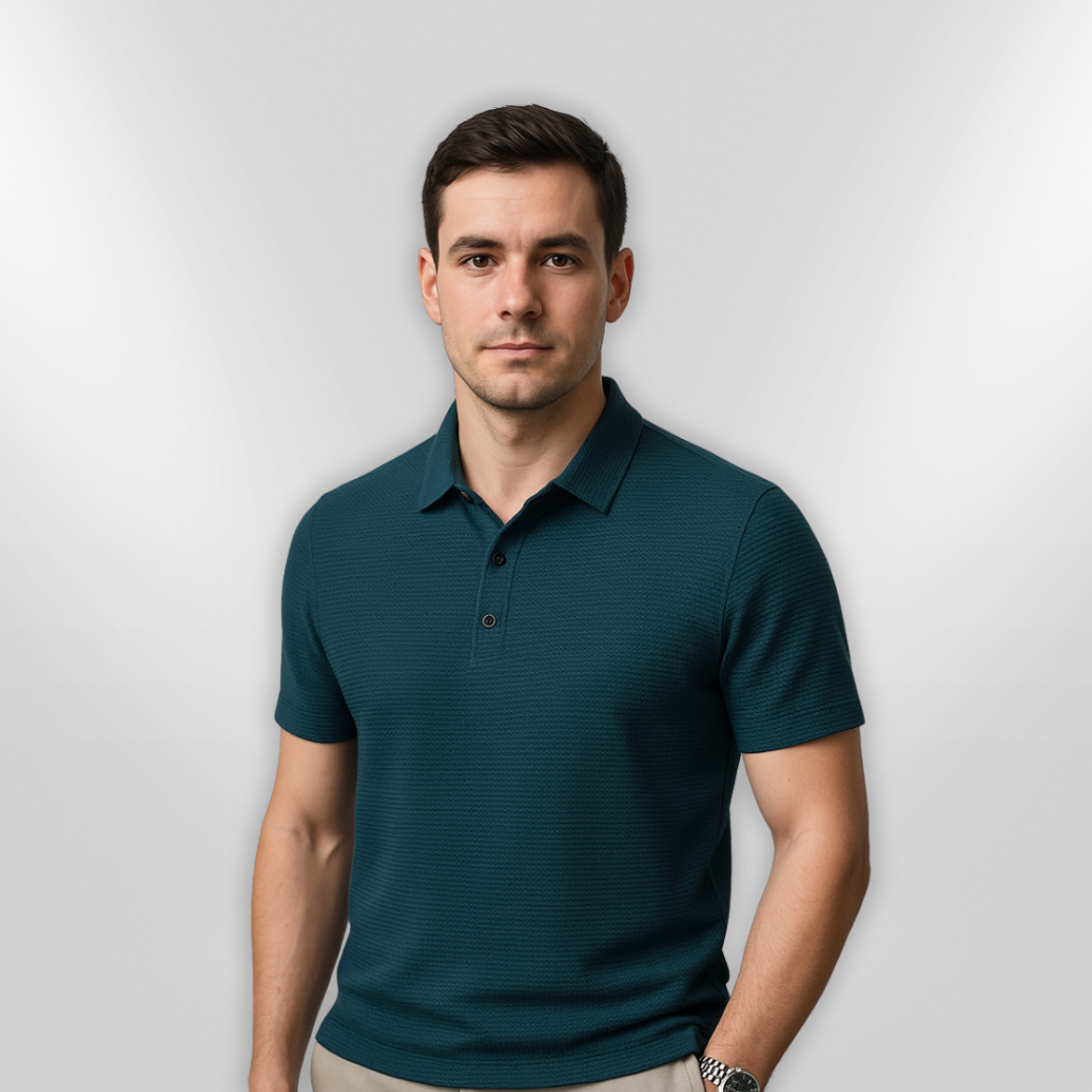Herre Polo – Strukturert Design for Elegant Komfort