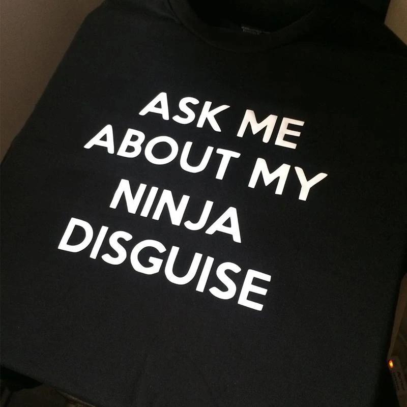 Ninja Forkledning T-skjorte - Kreativ Kostymegenser