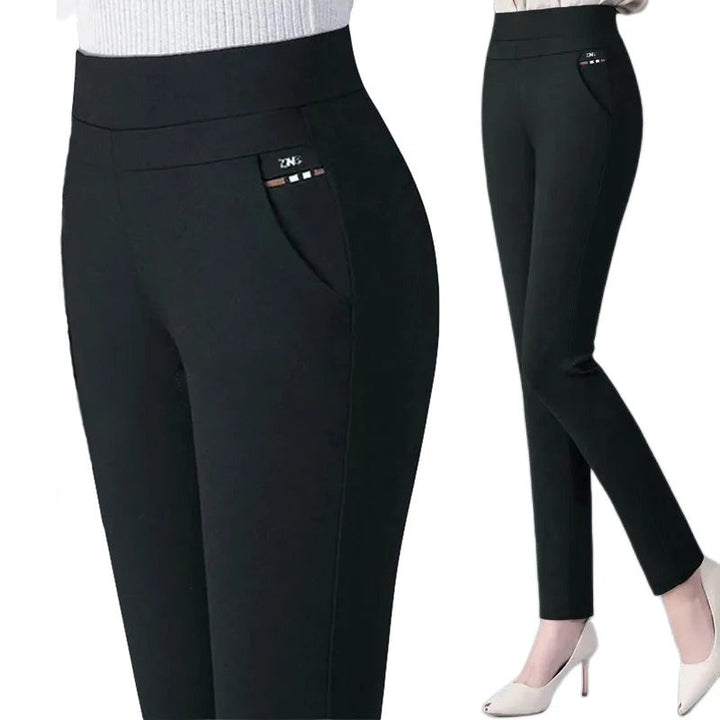 Dame Slim Fit Vinterbukser - Svart