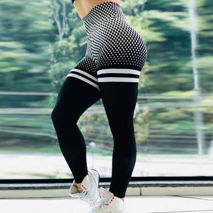 Leggings for kvinner med høy midje og magekontroll