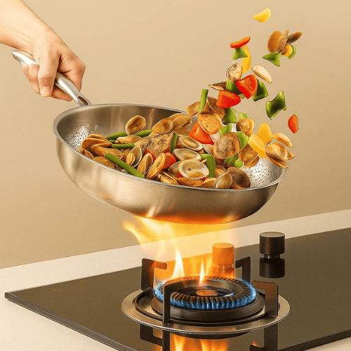 Titan Premium Stekepanne for Jevn og Effektiv Matlaging