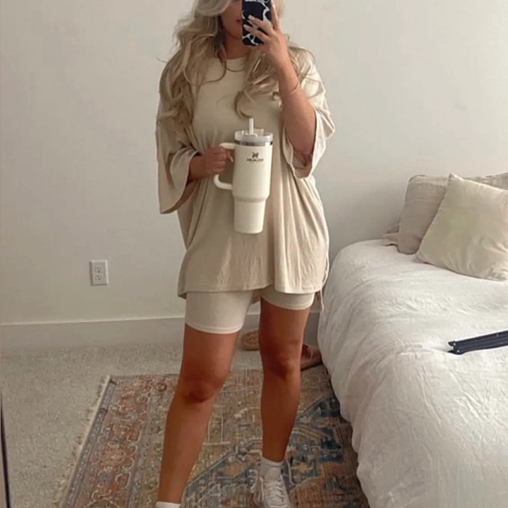 Todelt Loungewear Sett for Damer - Komfortabelt og Stilig