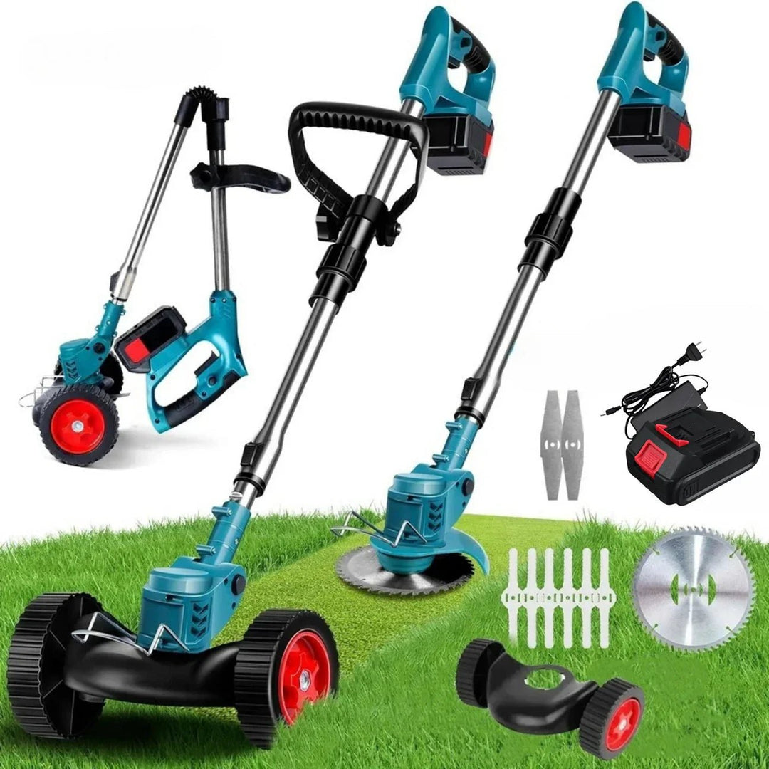 Trådløs Gressklipper 36V – Sammenleggbar med Hjul for Enkel Trim