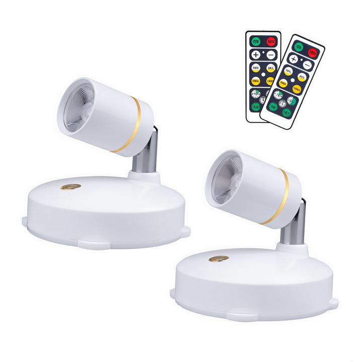 Trådløs Mini LED Spotlight – Dimbart Lys for Hjem og Kontor