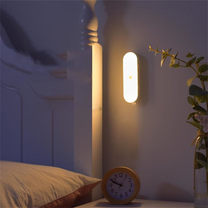 Trådløs Vegglampe med Bevegelsessensor og USB-lading