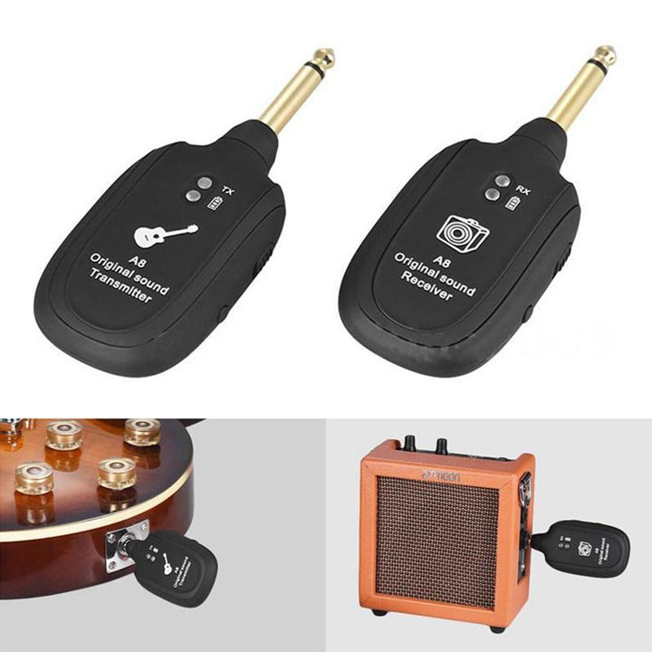 Trådløst Gitarforsterkersystem – Sender &amp; Mottaker for Fri Spilling