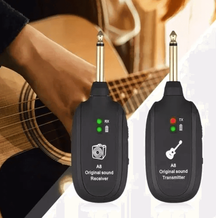 Trådløst Gitarforsterkersystem – Sender &amp; Mottaker for Fri Spilling