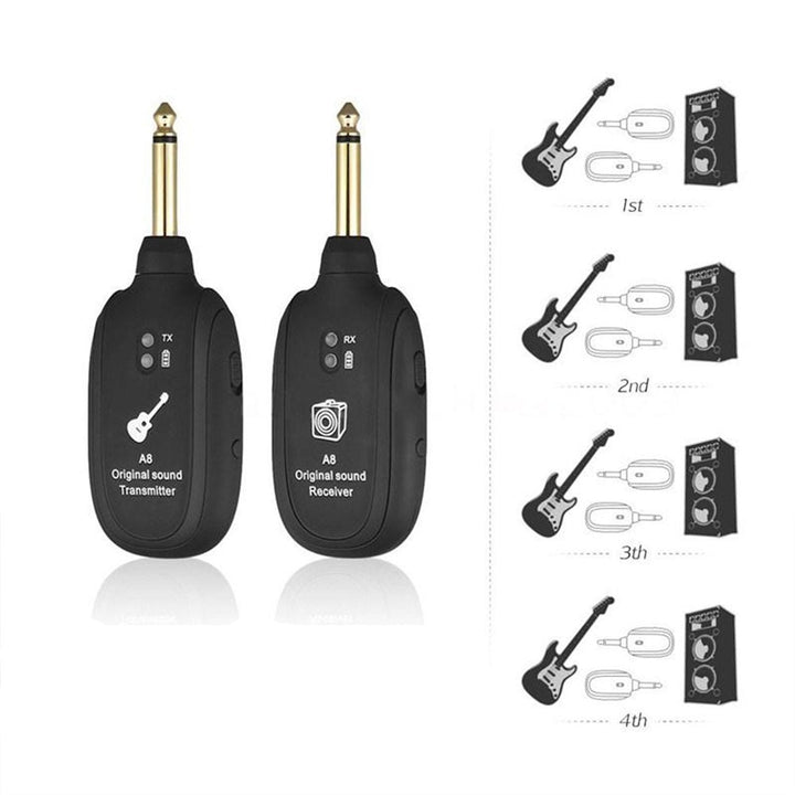Trådløst Gitarforsterkersystem – Sender &amp; Mottaker for Fri Spilling