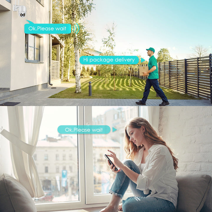 Trådløst Utendørs Overvåkingskamera 360°