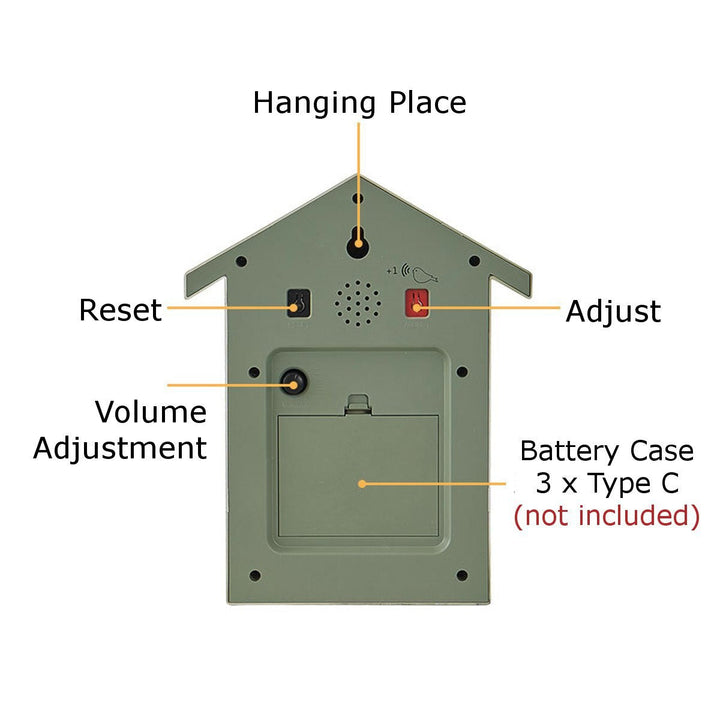 Tradisjonell Gjøkklokke for Hjemmet – Robust ABS Design