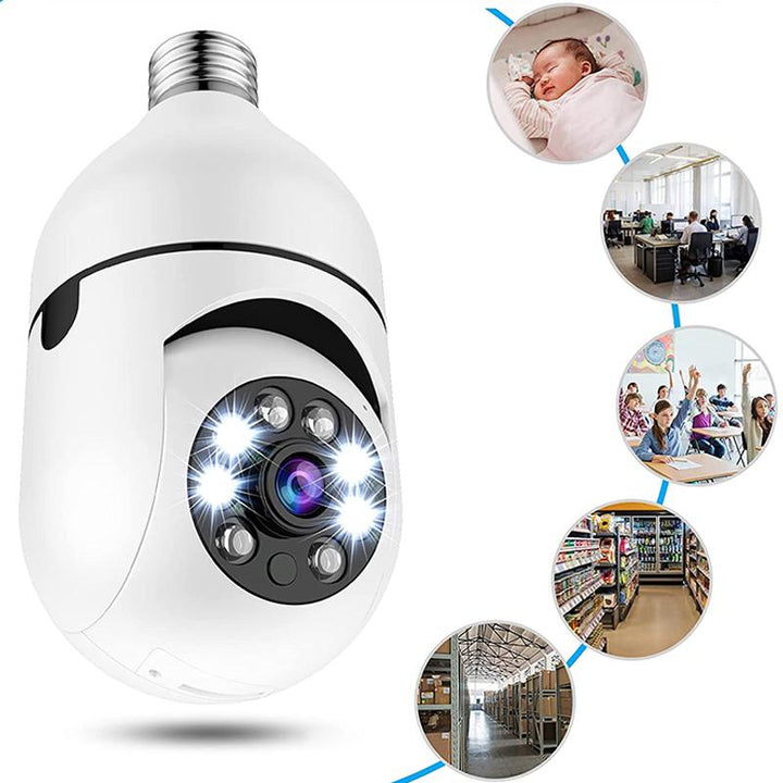 Trådløst 1080p HD Sikkerhetskamera med 360° Panoramautsyn