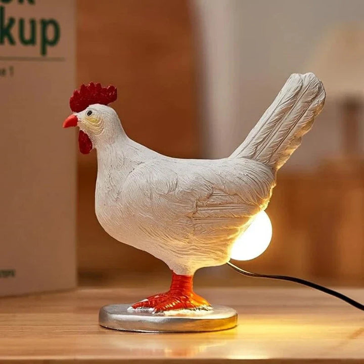 Dekorativ Kylling Bordlampe – Unik og Morsom Belysning