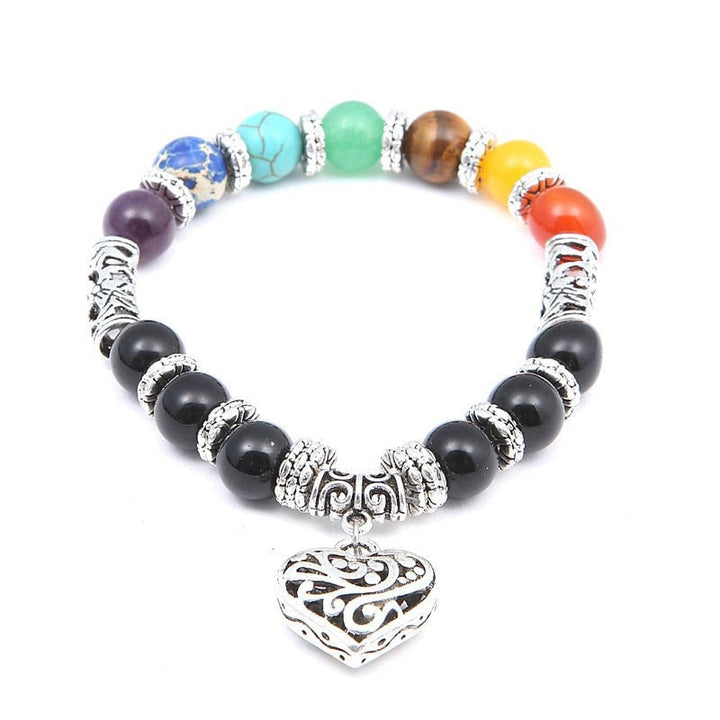 Unisex Chakra Steinarmbånd for Balanse og Energi